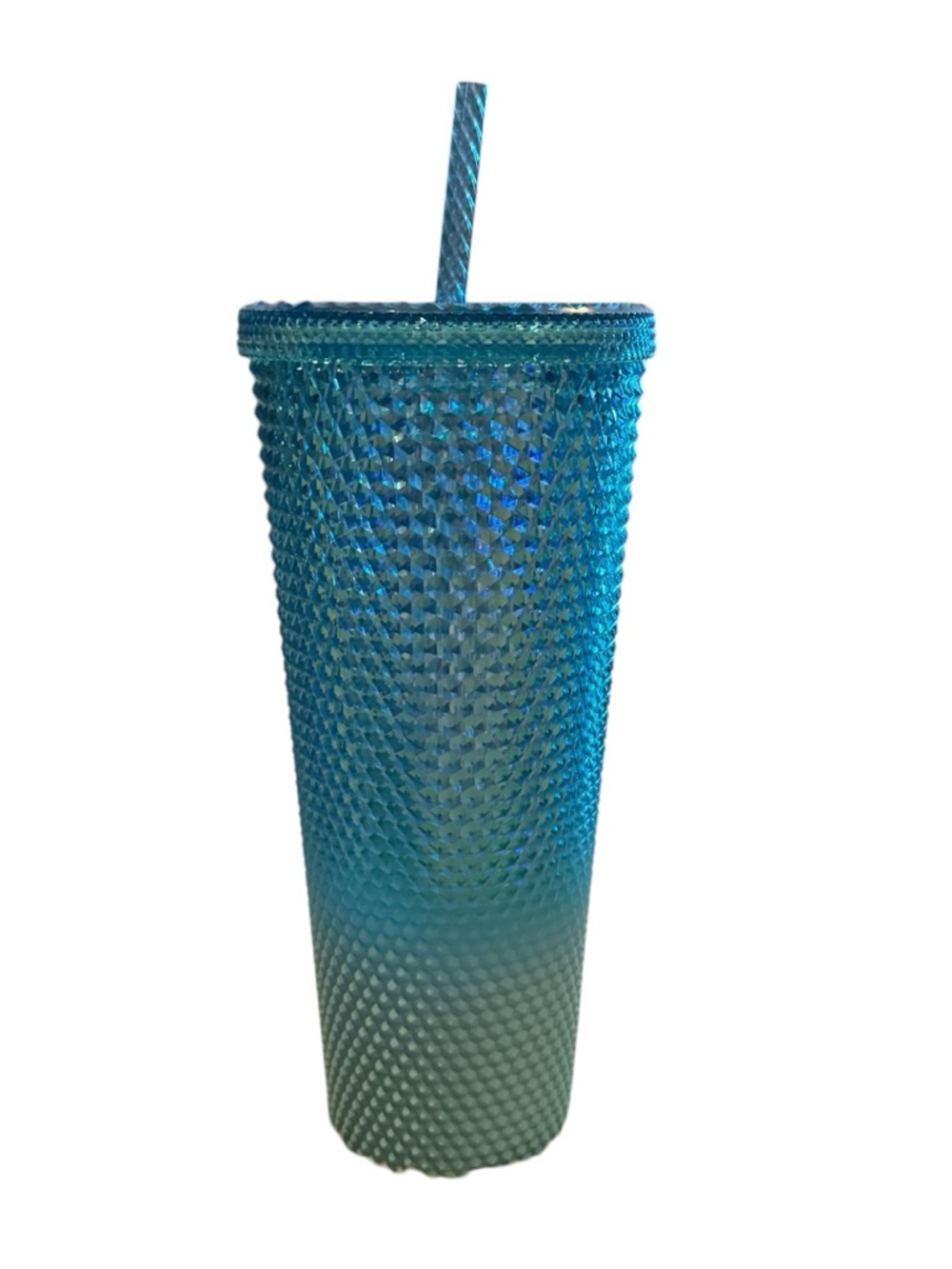 Starbucks 2023 Blue Gradient Ombré Studded Iridescent Tumbler NEW Venti 24 Oz - Picture 6 of 8